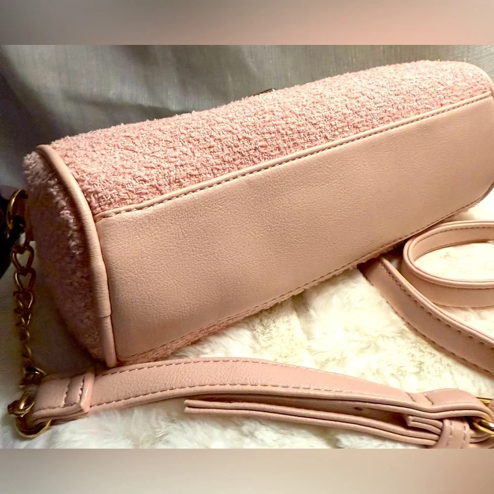 NEW Juicy Couture Blush Pink Roll Crossbody Bag